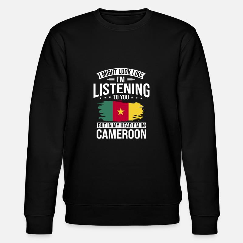 Drapeau du Cameroun Cameroun - Sweat bio CHANGER Stanley/Stella Unisexe - noir