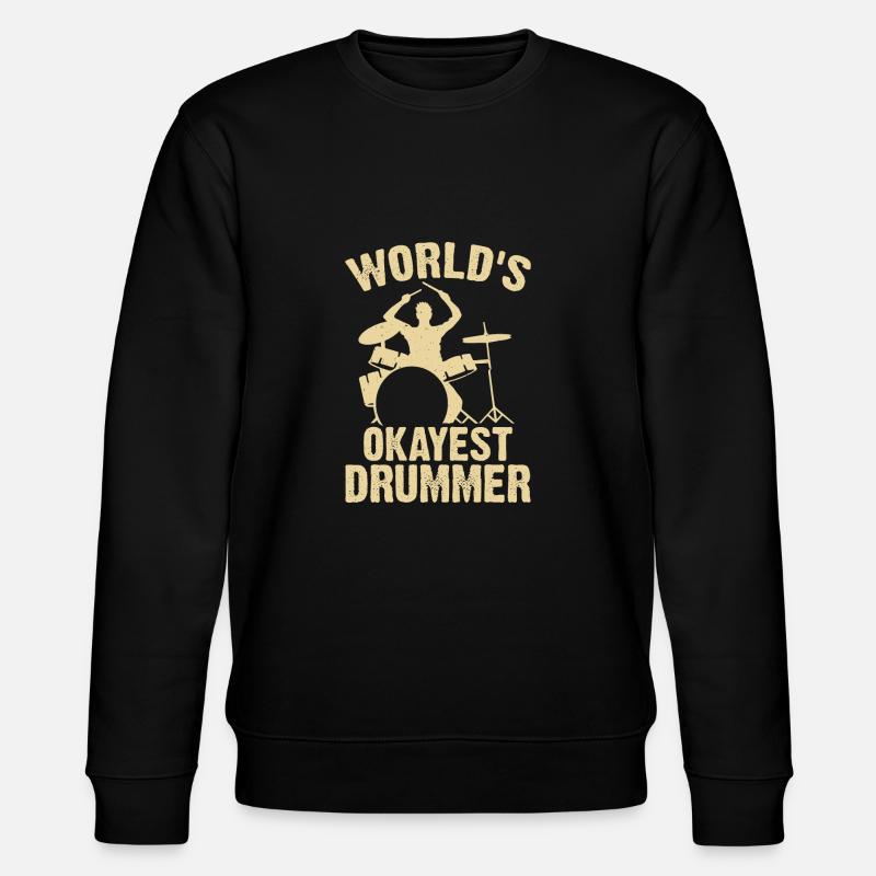 Schlagzeug Schlagzeuger Drummer - Stanley/Stella Unisex Bio-Sweatshirt CHANGER  - Schwarz