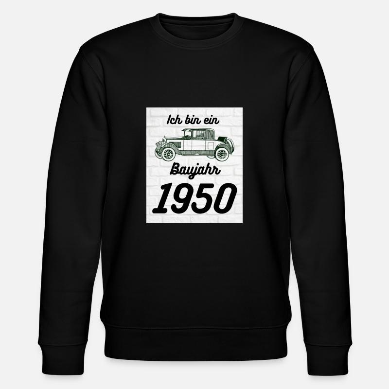 Oldtimer 1950 - Stanley/Stella Unisex Bio-Sweatshirt CHANGER  - Schwarz
