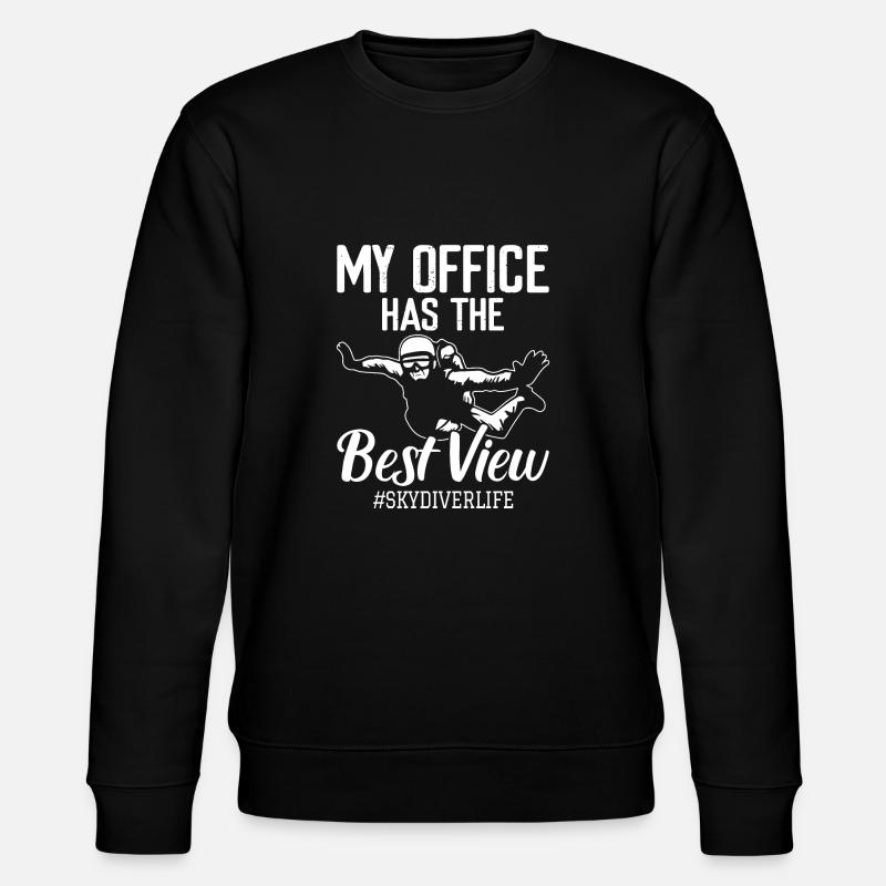 Skydiving - Stanley/Stella Unisex Bio-Sweatshirt CHANGER  - Schwarz
