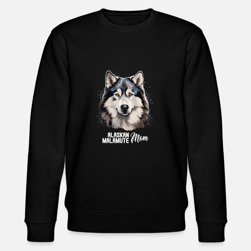 Pies Alaskan Malamute - Ekologiczna bluza unisex Stanley/Stella CHANGER  - czarny
