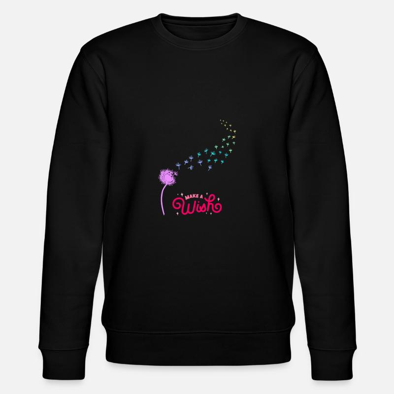 Make A wish - Stanley/Stella CHANGER Unisex Organic Sweatshirt - black