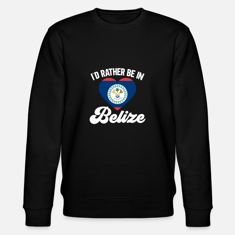 Belize Flagge Belizer - Stanley/Stella Unisex Bio-Sweatshirt CHANGER  - Schwarz