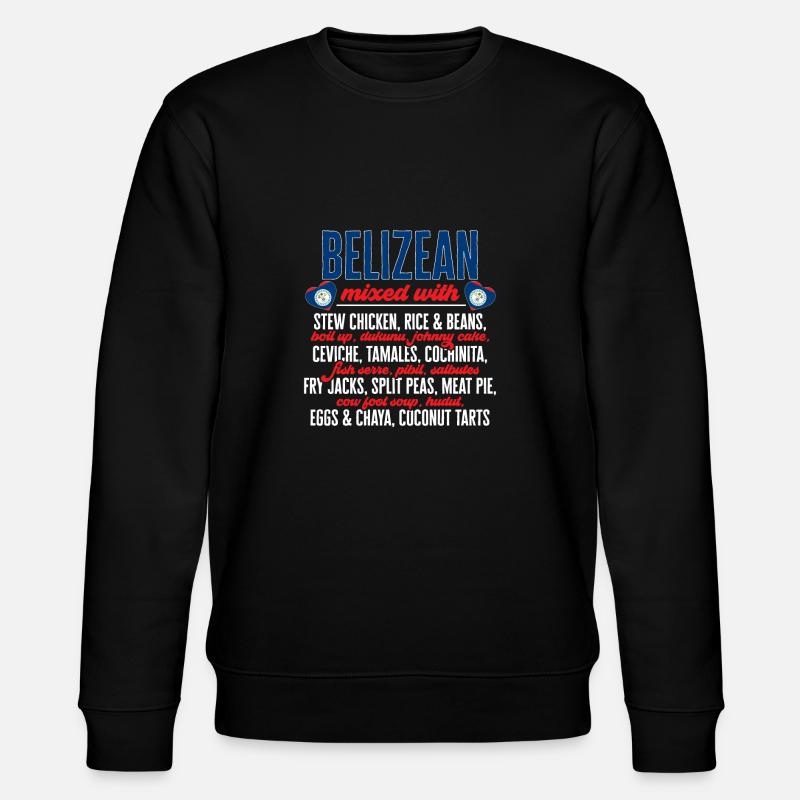 Belize Flag Belizean - Stanley/Stella CHANGER Unisex Organic Sweatshirt - black