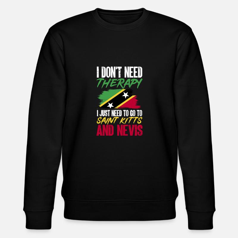 Drapeau de Saint-Kitts-et-Nevis - Sweat bio CHANGER Stanley/Stella Unisexe - noir