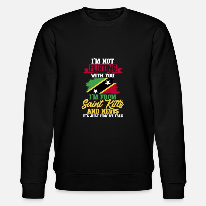 Drapeau de Saint-Kitts-et-Nevis - Sweat bio CHANGER Stanley/Stella Unisexe - noir