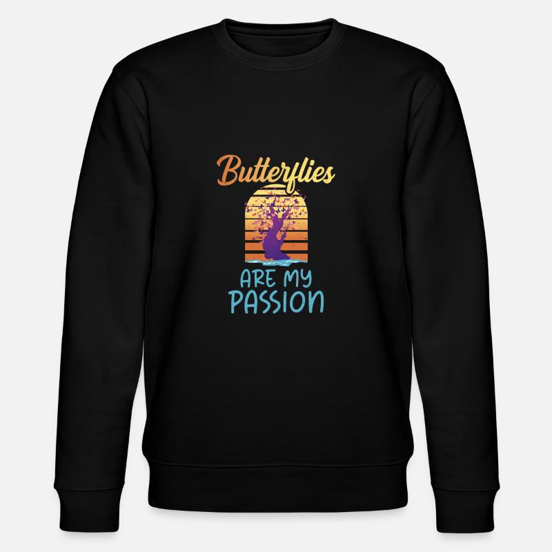 Cadeaux d’amoureux des papillons - Sweat bio CHANGER Stanley/Stella Unisexe - noir