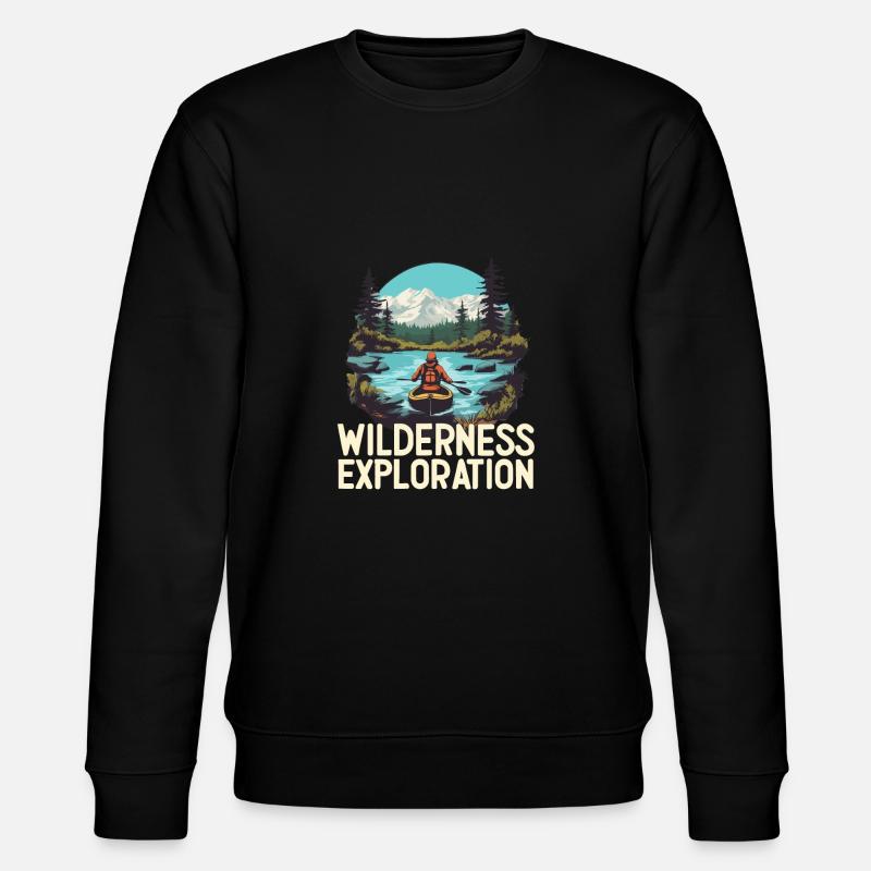 WILDERNESS EXPLORATION - Stanley/Stella Unisex Bio-Sweatshirt CHANGER  - Schwarz