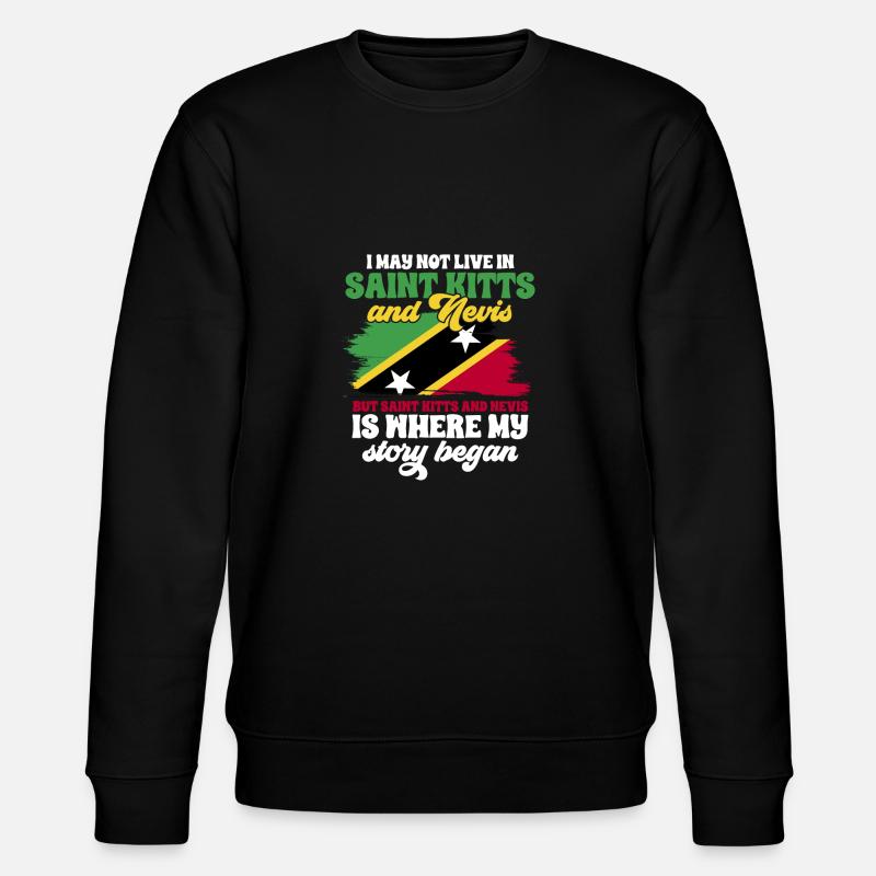 Drapeau de Saint-Kitts-et-Nevis - Sweat bio CHANGER Stanley/Stella Unisexe - noir
