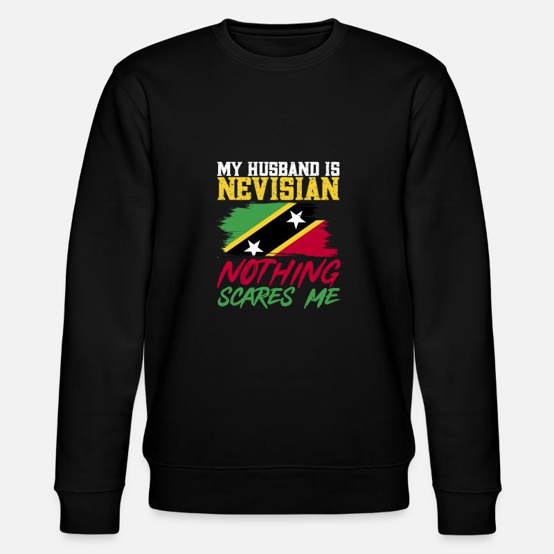 Drapeau de Saint-Kitts-et-Nevis - Sweat bio CHANGER Stanley/Stella Unisexe - noir