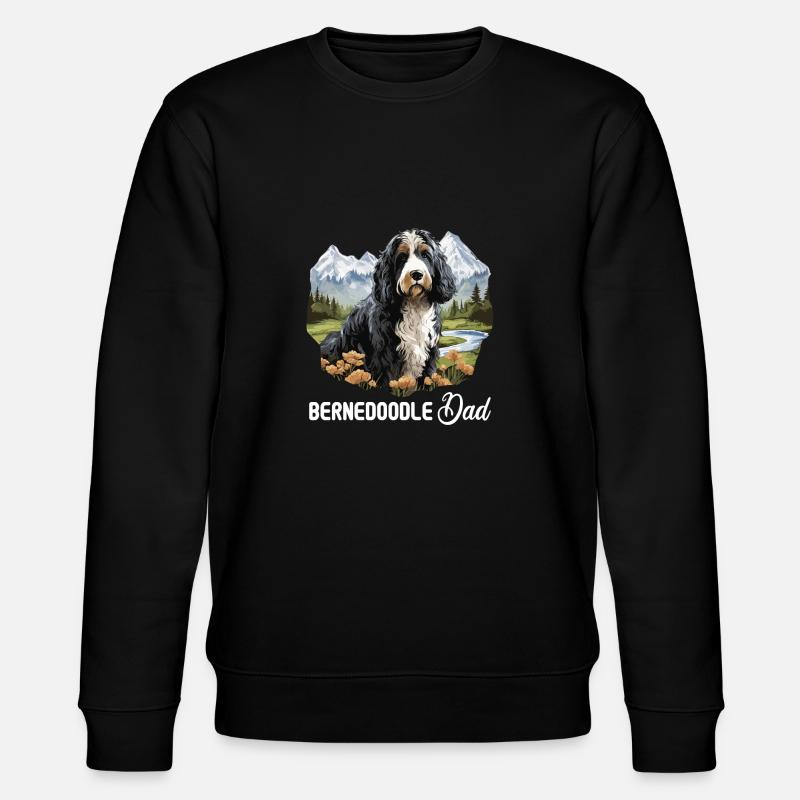 Hund Bernedoodle - Stanley/Stella Unisex Bio-Sweatshirt CHANGER - Schwarz