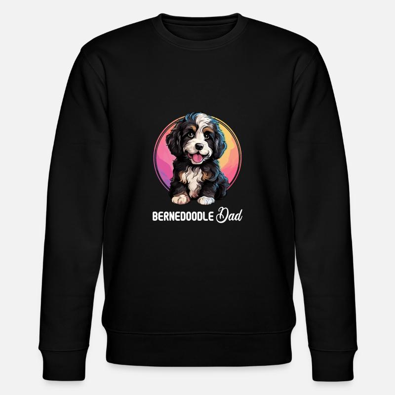 Hund Bernedoodle - Stanley/Stella Unisex Bio-Sweatshirt CHANGER - Schwarz