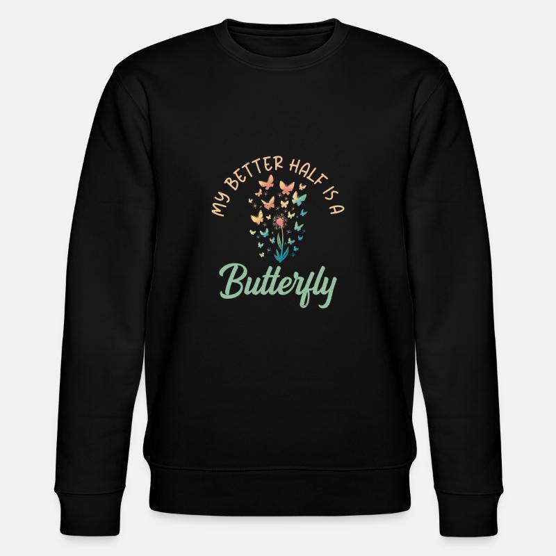 Cadeaux d’amoureux des papillons - Sweat bio CHANGER Stanley/Stella Unisexe - noir