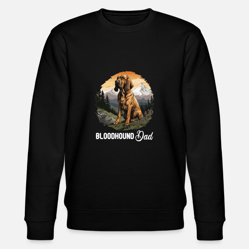 Hund Bloodhound - Stanley/Stella Unisex Bio-Sweatshirt CHANGER - Schwarz