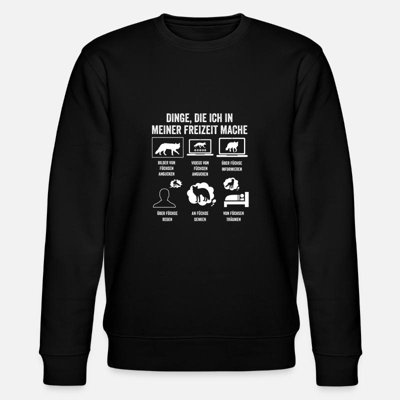 Fuchs - Stanley/Stella Unisex Bio-Sweatshirt CHANGER  - Schwarz