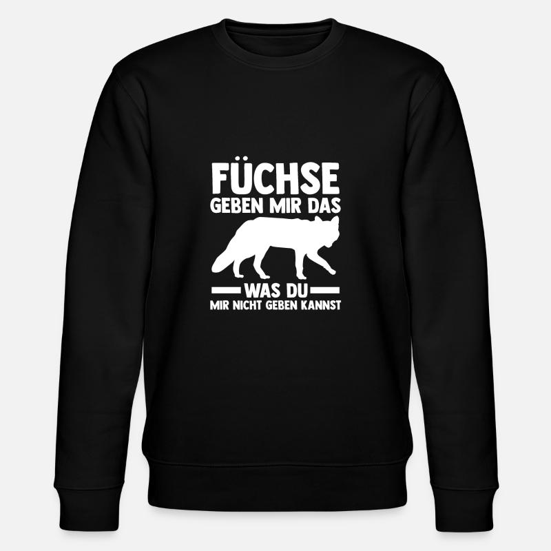 Fuchs - Stanley/Stella Unisex Bio-Sweatshirt CHANGER  - Schwarz