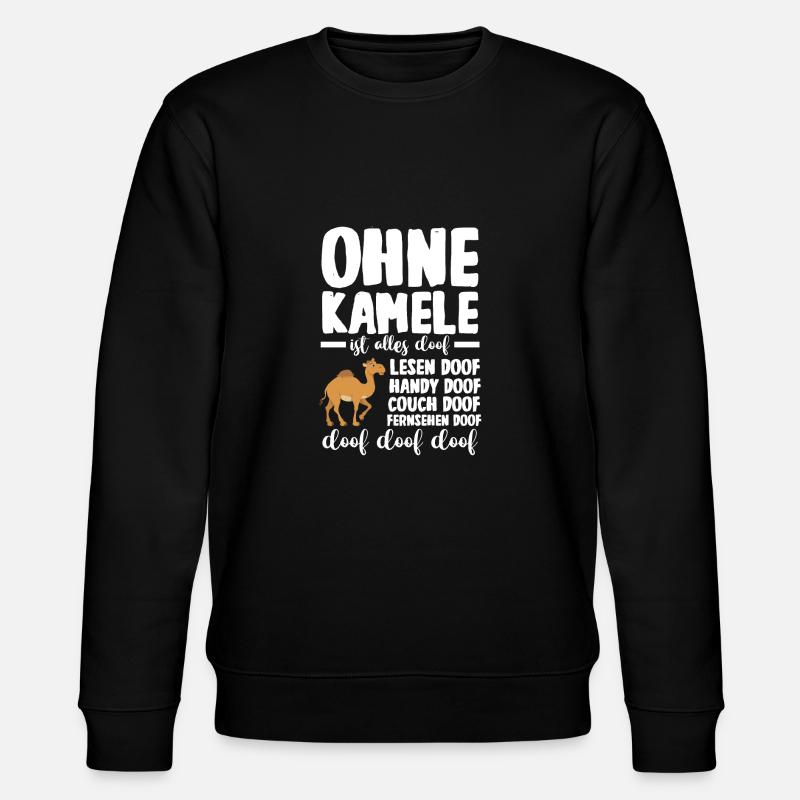 Kamel - Stanley/Stella Unisex Bio-Sweatshirt CHANGER  - Schwarz