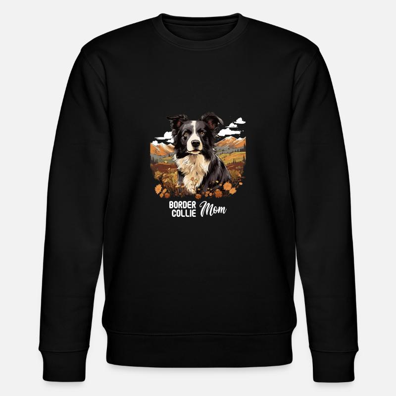 Chien Border Collie - Sweat bio CHANGER Stanley/Stella Unisexe - noir