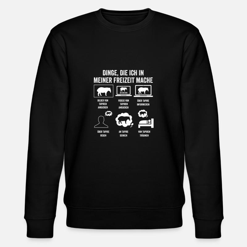 Tapir - Stanley/Stella Unisex Bio-Sweatshirt CHANGER  - Schwarz