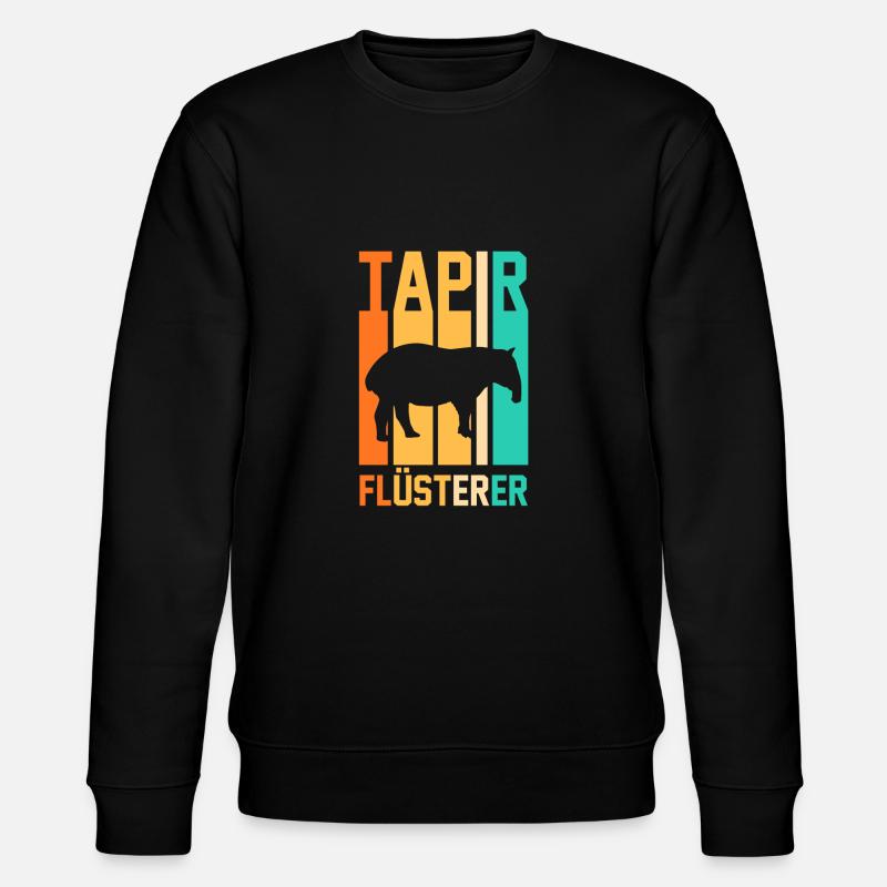 Tapir - Stanley/Stella Unisex Bio-Sweatshirt CHANGER  - Schwarz