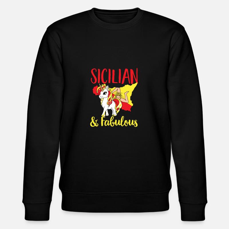 Sicile Drapeau Italie Sicile - Sweat bio CHANGER Stanley/Stella Unisexe - noir