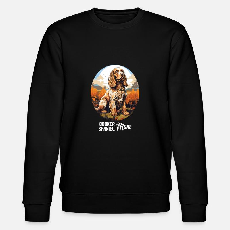 Hund Cocker Spaniel - Stanley/Stella Unisex Bio-Sweatshirt CHANGER  - Schwarz