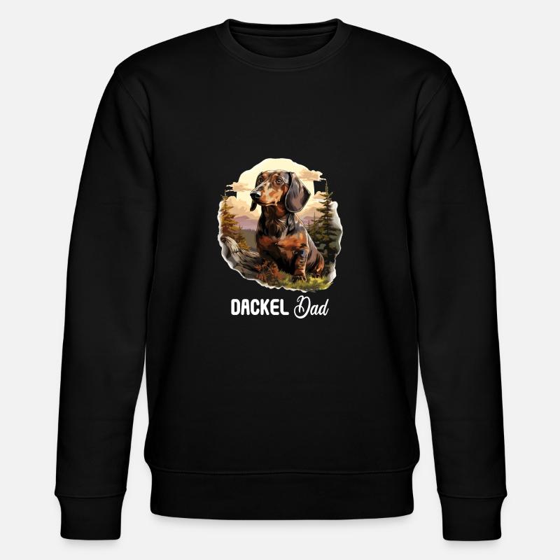 Hund Dackel - Stanley/Stella Unisex Bio-Sweatshirt CHANGER  - Schwarz