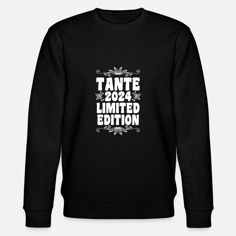 Werdende Tante 2024 - Stanley/Stella Unisex Bio-Sweatshirt CHANGER  - Schwarz
