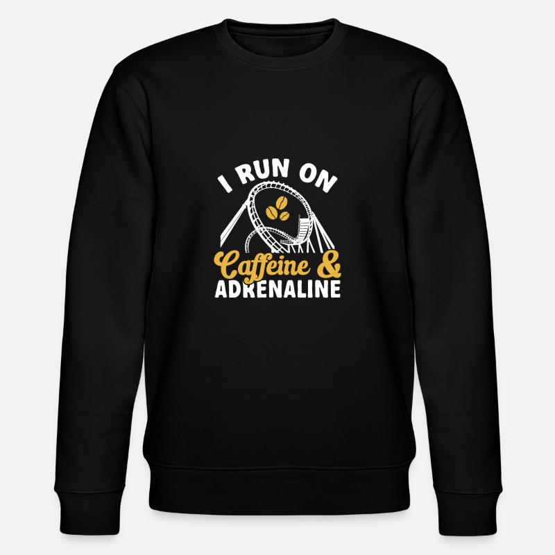 Achterbahn Rollercoaster Freizeitpark - Stanley/Stella Unisex Bio-Sweatshirt CHANGER  - Schwarz