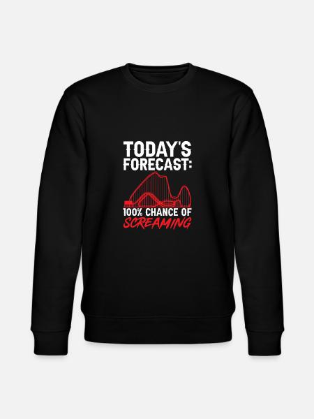 Achterbahn Rollercoaster Freizeitpark - Stanley/Stella Unisex Bio-Sweatshirt CHANGER - Schwarz