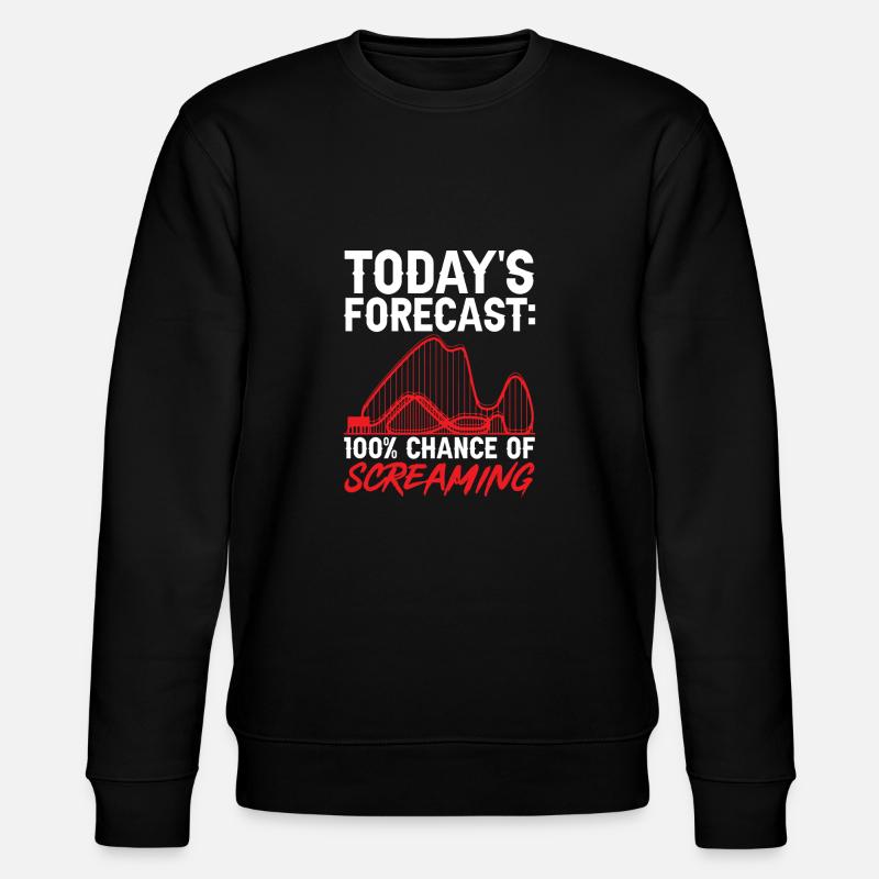 Achterbahn Rollercoaster Freizeitpark - Stanley/Stella Unisex Bio-Sweatshirt CHANGER  - Schwarz