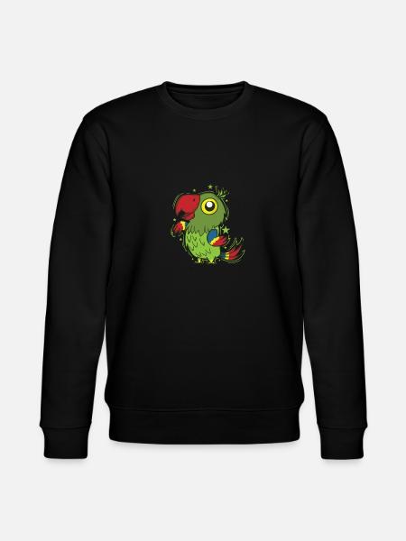 Parrot Dancing Bird Talking Animal - Stanley/Stella CHANGER Unisex Organic Sweatshirt - black