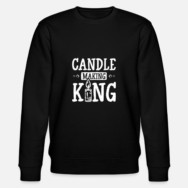 Candle making king - Stanley/Stella CHANGER Unisex Organic Sweatshirt - black
