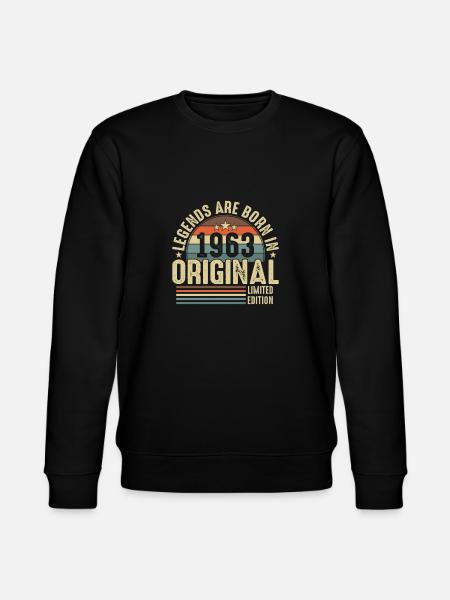 Legendäres 1963er Original - Stanley/Stella Unisex Bio-Sweatshirt CHANGER - Schwarz