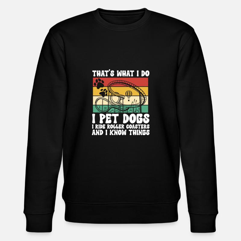 Achterbahn Rollercoaster Freizeitpark - Stanley/Stella Unisex Bio-Sweatshirt CHANGER - Schwarz