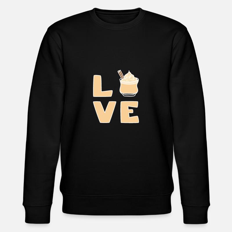 Love eggnog - Stanley/Stella Unisex Bio-Sweatshirt CHANGER  - Schwarz