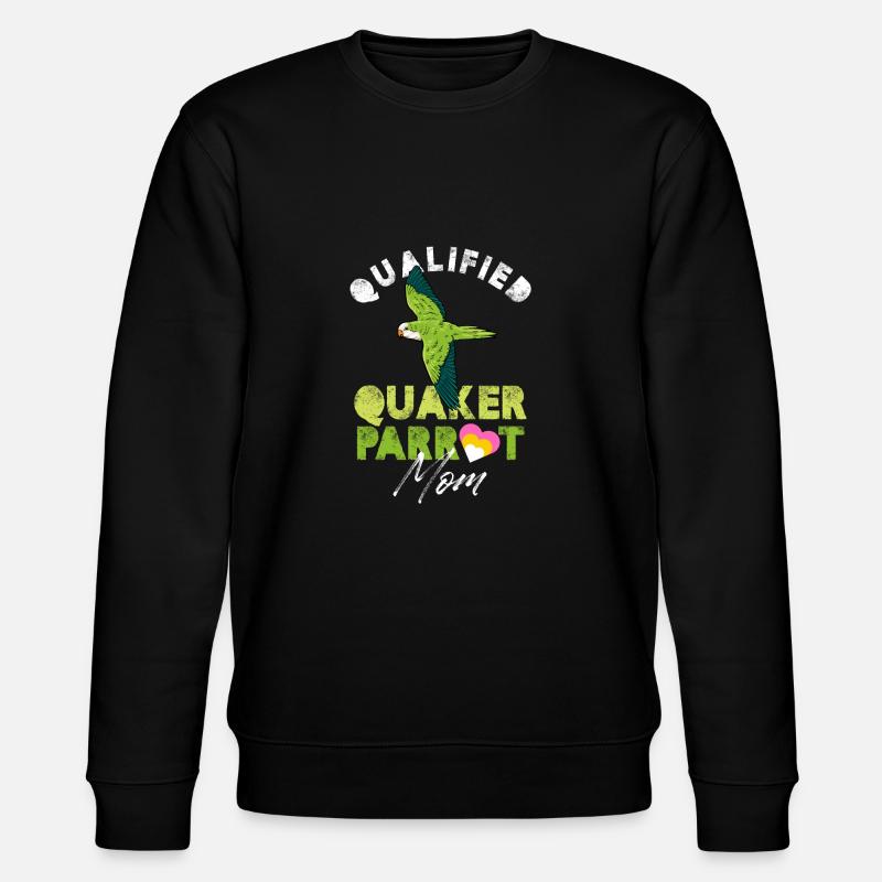 Perroquet Quaker qualifié Maman - Sweat bio CHANGER Stanley/Stella Unisexe - noir