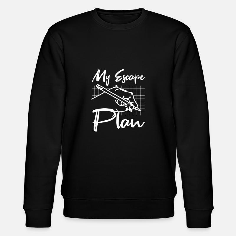Mon plan d’évacuation - Sweat bio CHANGER Stanley/Stella Unisexe - noir