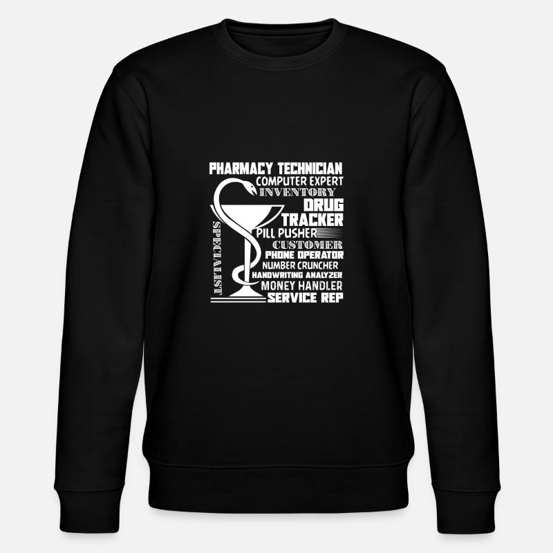 Pharmacy Technician Multitasking Job - Stanley/Stella CHANGER Unisex Organic Sweatshirt - black