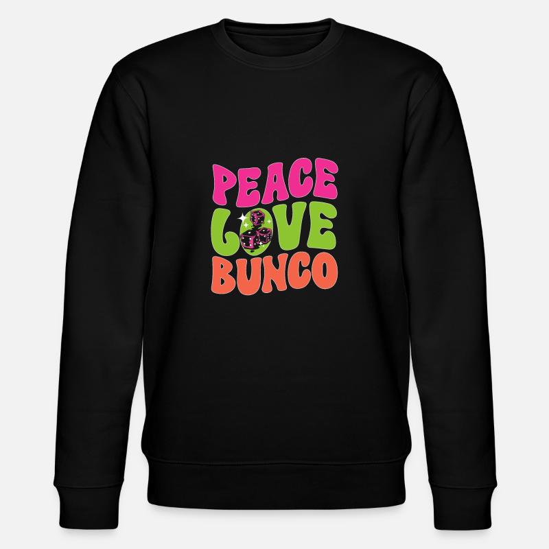 Bunco Dice Game - Stanley/Stella CHANGER Unisex Organic Sweatshirt - black
