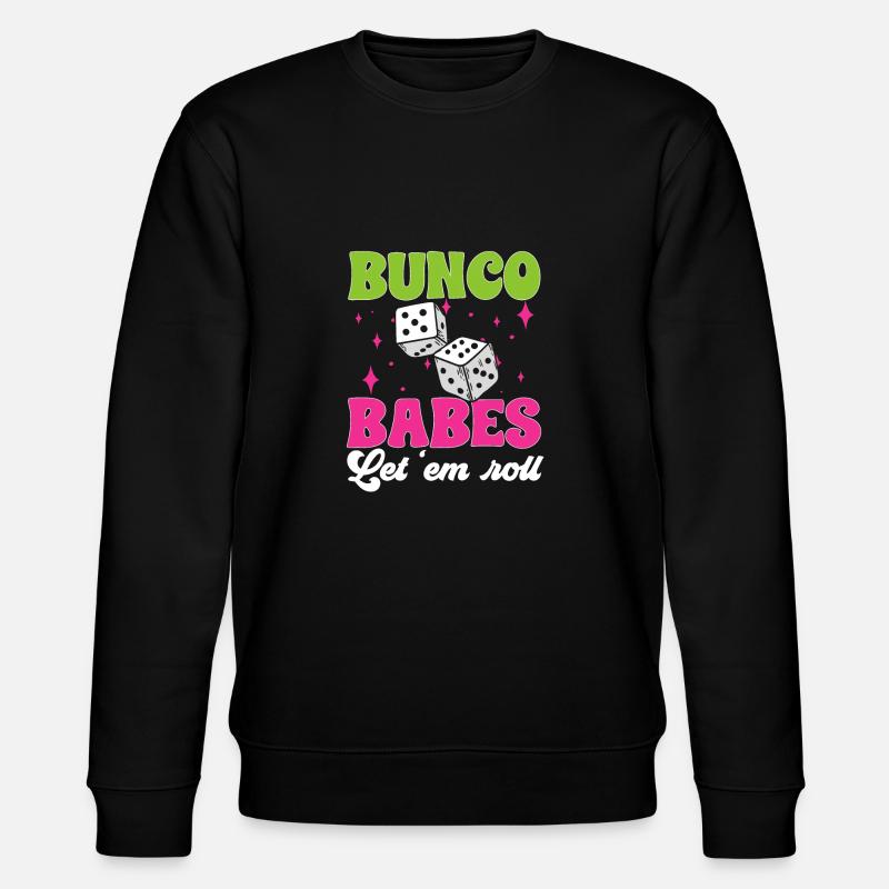 Bunco Dice Game - Stanley/Stella CHANGER Unisex Organic Sweatshirt - black