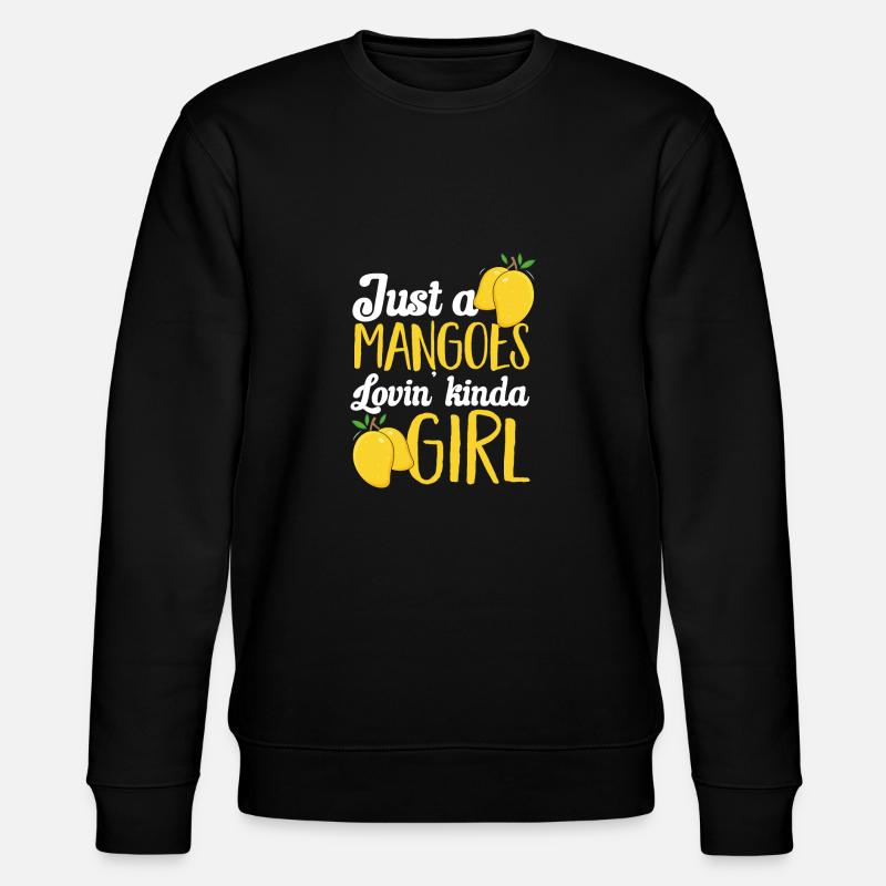 Mango Frucht Mango - Stanley/Stella Unisex Bio-Sweatshirt CHANGER  - Schwarz