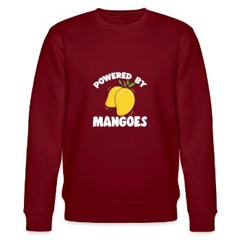 Mango Frucht Mango - Stanley/Stella Unisex Bio-Sweatshirt CHANGER  - Burgunderrot - Vorne - Nik (191cm) & Marisol (170cm)
