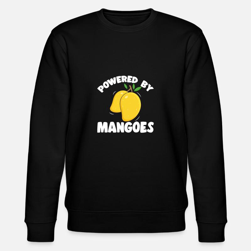 Mango Frucht Mango - Stanley/Stella Unisex Bio-Sweatshirt CHANGER  - Schwarz