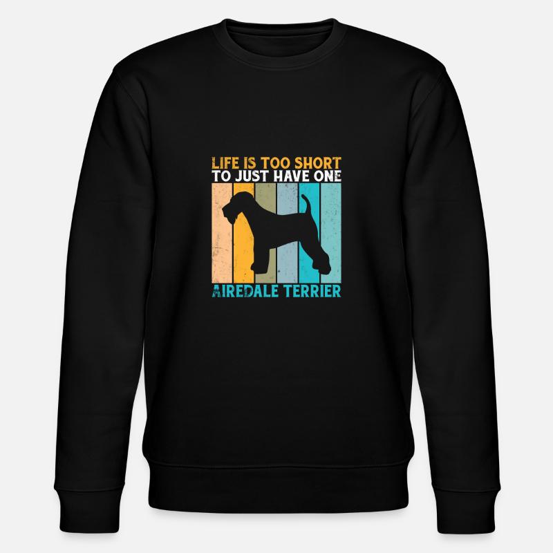Cadeaux Airedale Terrier - Sweat bio CHANGER Stanley/Stella Unisexe - noir