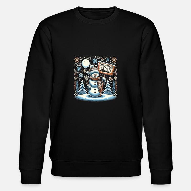 Christmas Squad - Stanley/Stella CHANGER Unisex Organic Sweatshirt - black