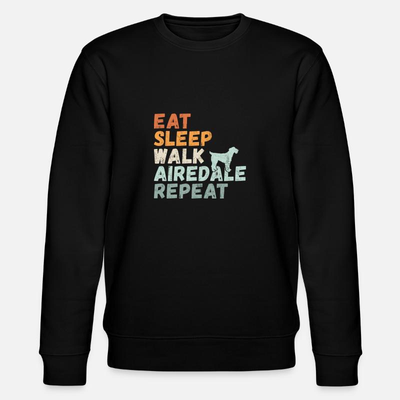 Cadeaux Airedale Terrier - Sweat bio CHANGER Stanley/Stella Unisexe - noir
