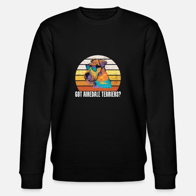 Cadeaux Airedale Terrier - Sweat bio CHANGER Stanley/Stella Unisexe - noir