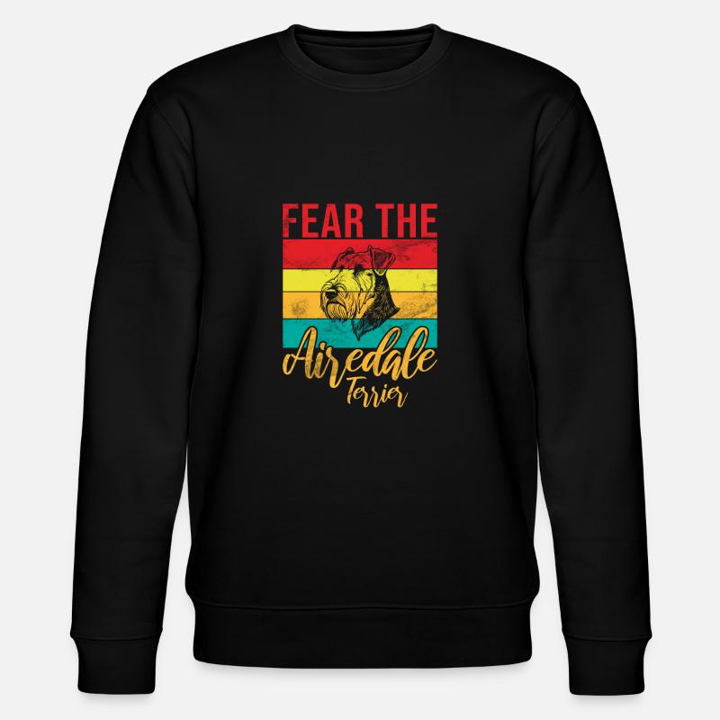 Cadeaux Airedale Terrier - Sweat bio CHANGER Stanley/Stella Unisexe - noir