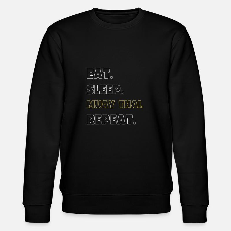 Muay Thai - Stanley/Stella Unisex Bio-Sweatshirt CHANGER  - Schwarz
